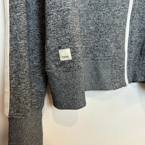 Vuori Eclipse Track Jacket Heather Grey Zip Up Athleisure Lightweight Medium - Picture 3 of 7